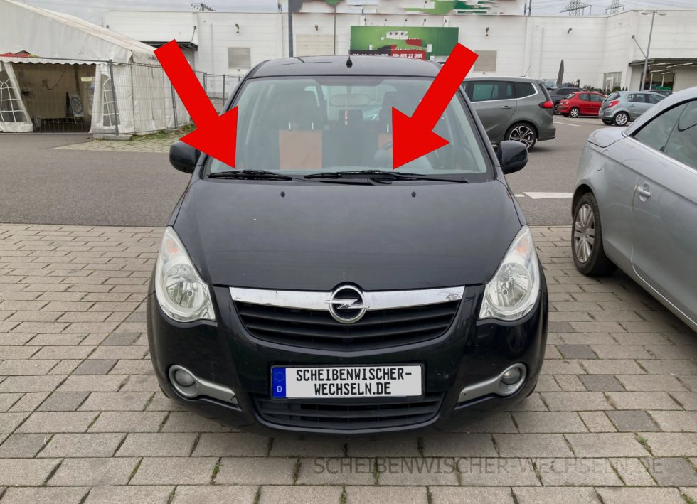 Liste mit allen Scheibenwischern für alle Opel Agila Modelle