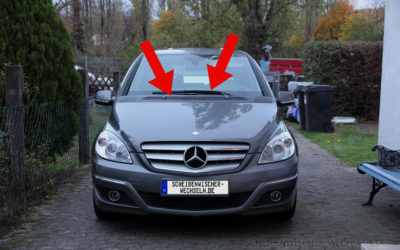 Die passenden Scheibenwischer für den Mercedes-Benz B-Klasse I für vorne & hinten (Typ W245, BJ 2005 bis 2011)