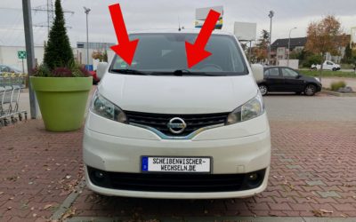 Die passenden Scheibenwischer für den Nissan NV200 für vorne & hinten (Typ M20, BJ 2009 bis 2021)