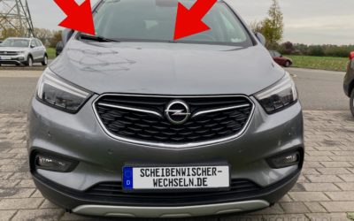 Die passenden Scheibenwischer für den Opel Mokka X für vorne & hinten (Typ J-A, BJ 2016 bis 2019)
