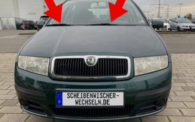 Die passenden Scheibenwischer für den Škoda Fabia I für vorne & hinten (Typ 6Y2, BJ 2004 bis 2008)