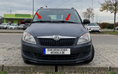 Die passenden Scheibenwischer für den Škoda Fabia II Combi für vorne & hinten (Typ 5J5, BJ 2010 bis 2014)