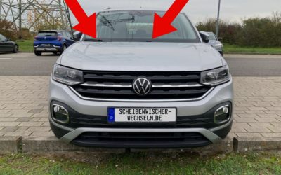 Die passenden Scheibenwischer für den VW T-Cross I für vorne & hinten (Typ C11, BJ 2018 bis 2022)